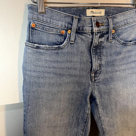 Madewell Tomboy Straight Jeans in Wright Wash Light Blue Denim Loose Fit Size 24 - Picture 5 of 16